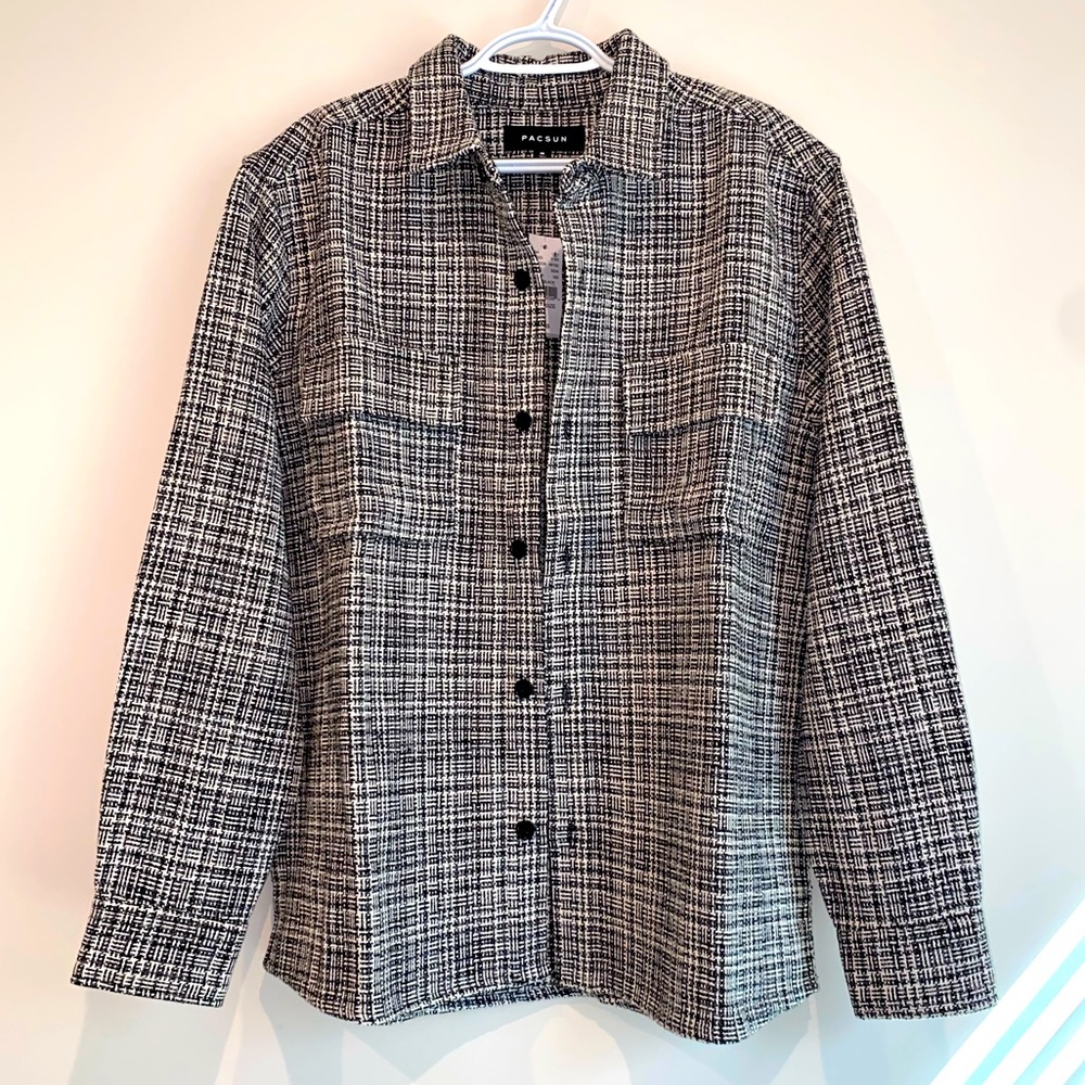 Men’s Heavyweight Twill Flannel Button Up Flannel Shirt